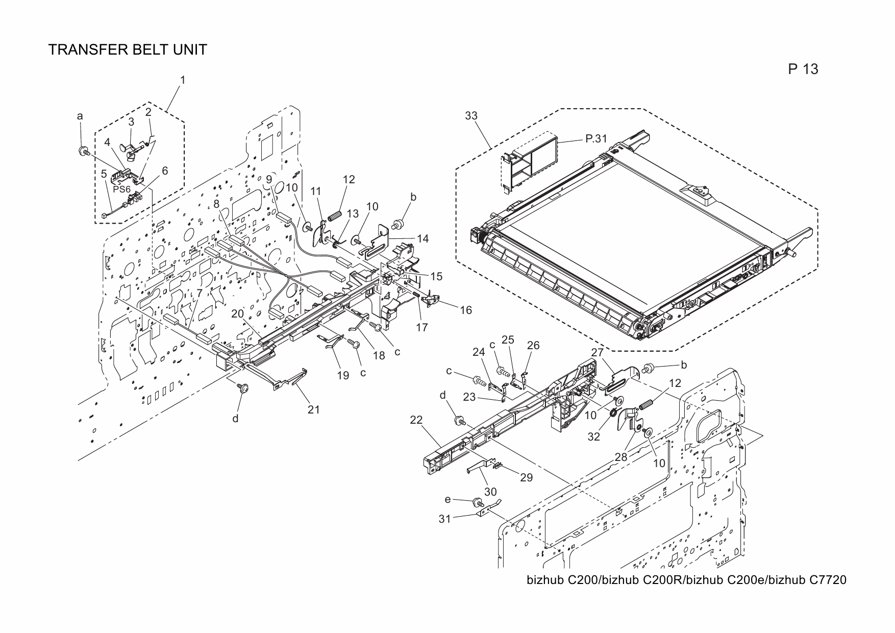 Konica-Minolta bizhub C200 C200R C200e C7720 Parts Manual-3